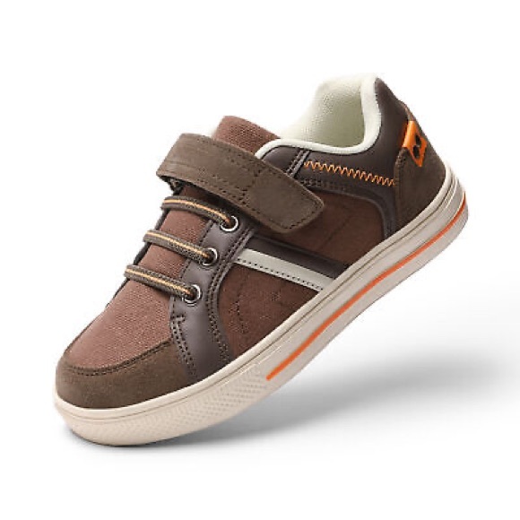 NWT DREAM PAIRS Kid Sneakers Brown, Beige, Orange - Picture 1 of 17